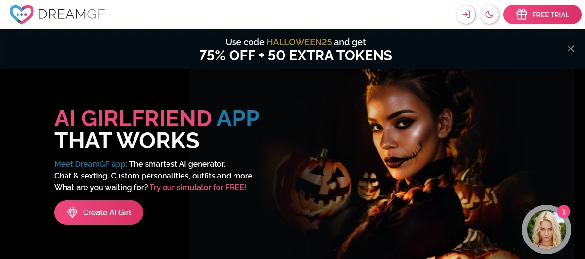 dreamgf ai screenshot