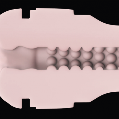 The bulbous texture network inside Keon stroker Feelstar sleeve