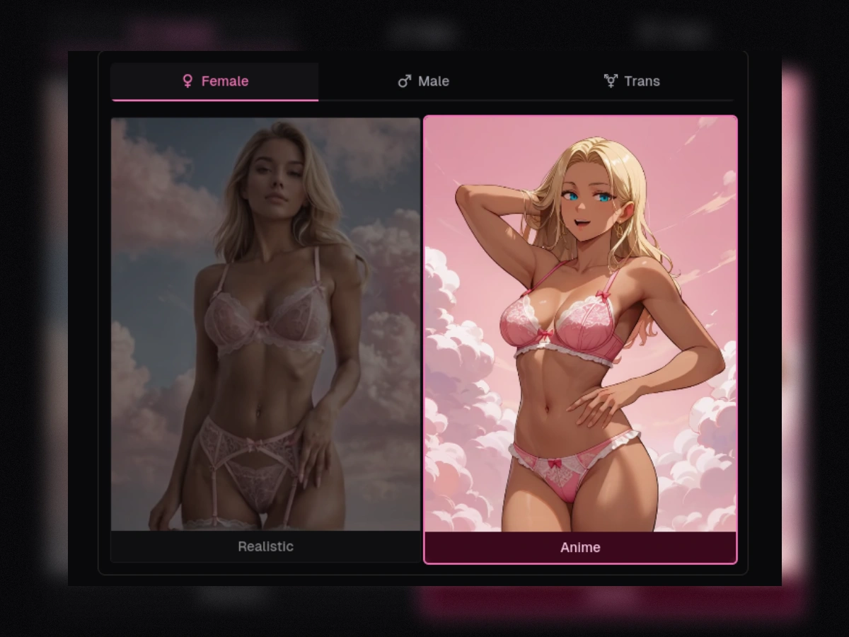 1st step in your ourdream ai character creation