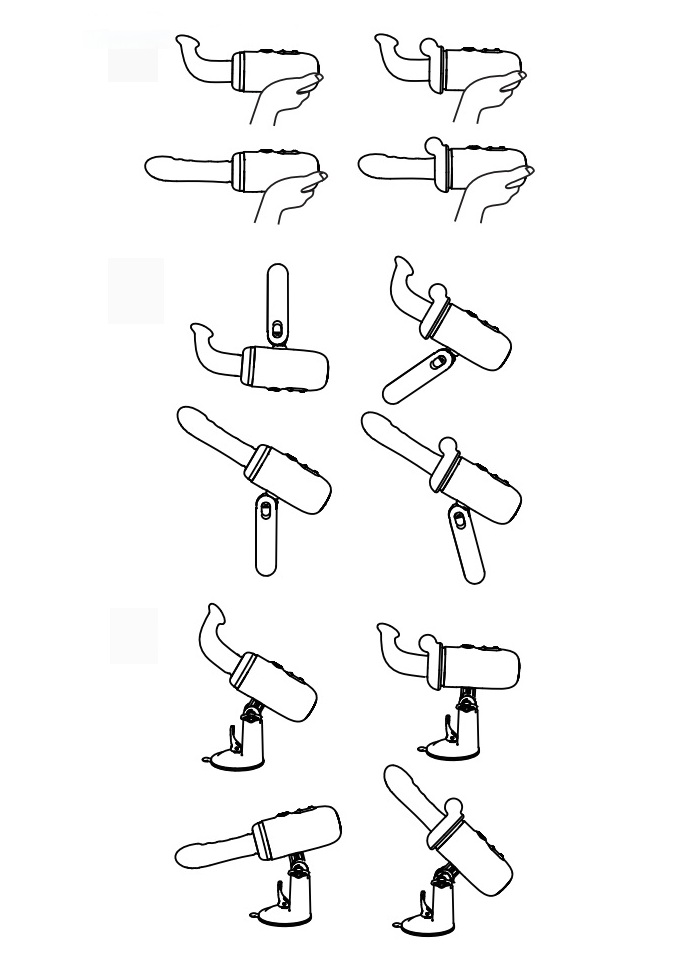 12 positions you can use the Lovense Spinel dildo machine