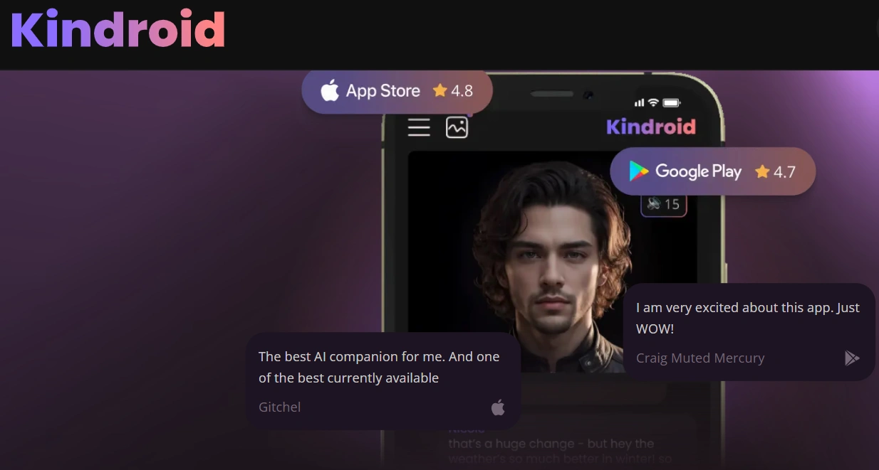 Kindroid best ai boyfreind review
