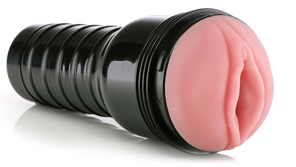 Pink Lady Fleshlight on its side facing right