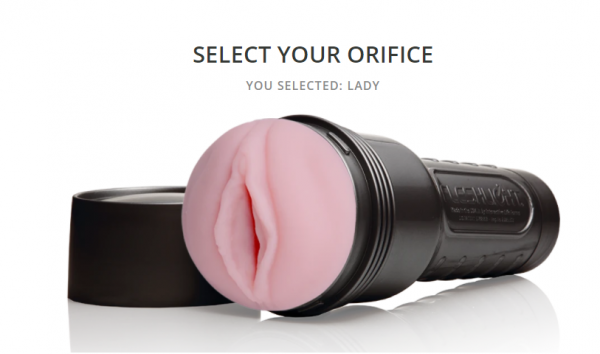 Select your lady orifice from fleshlight builder