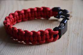 Paracord red bracelet