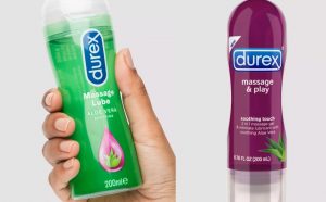 6. Durex 2-in-1 purple and green aloe vera lube brand for fleshlight sleeves