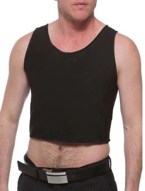 4 best cheap chest binder Cotton-Lined Tri-Top Black by underworks