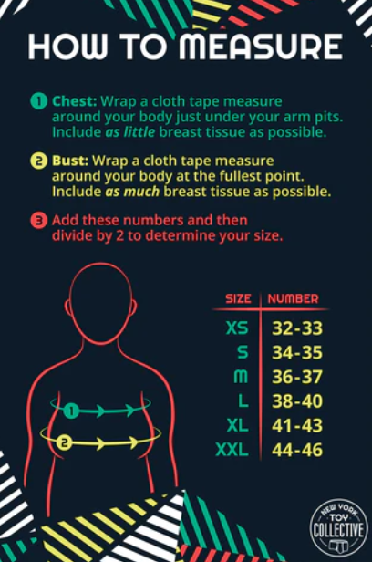 How to measure yourself for a chest binder by New York Toy Collective