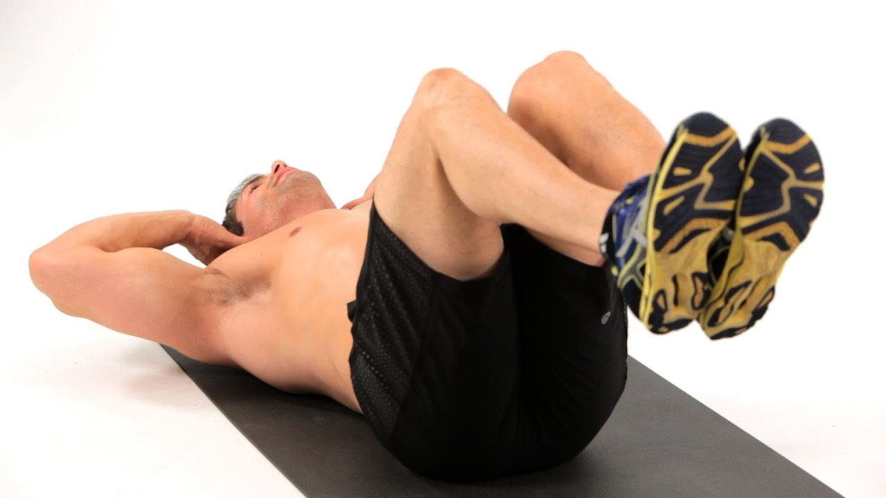 Man Reverse crunches - harder erection exercises