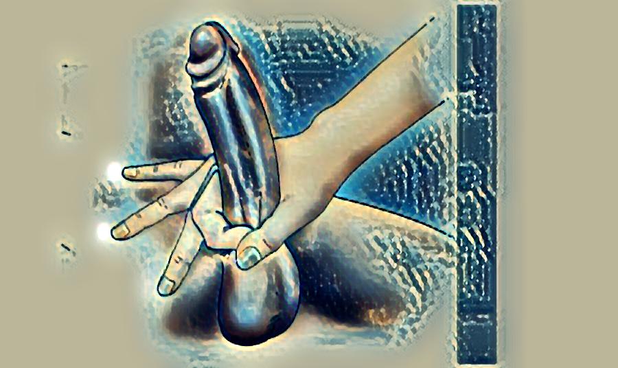 Ballooning penis exercise 