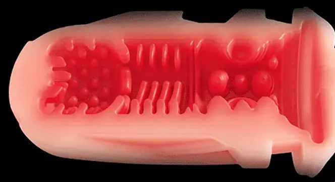 Inside Leten Thermopod sleeve - which heats, pulsates and thrusts beautifully