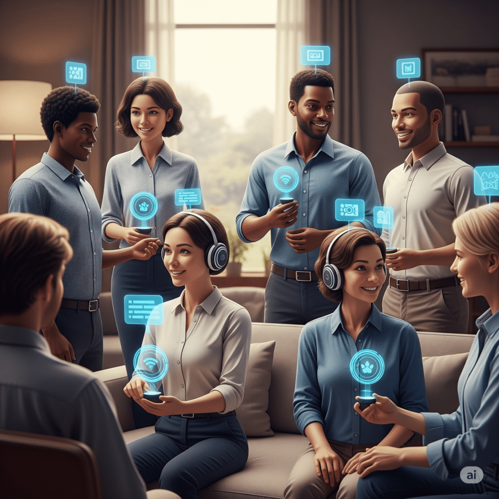 Abstract graphic symbolizing the best AI companion for digital friendship.