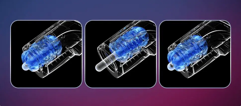 3 moving stroke actions of leten canon king masturbator head mid and full throatage