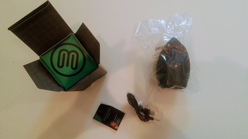 my new blowmotion and what came in the bow on the kitchen table 