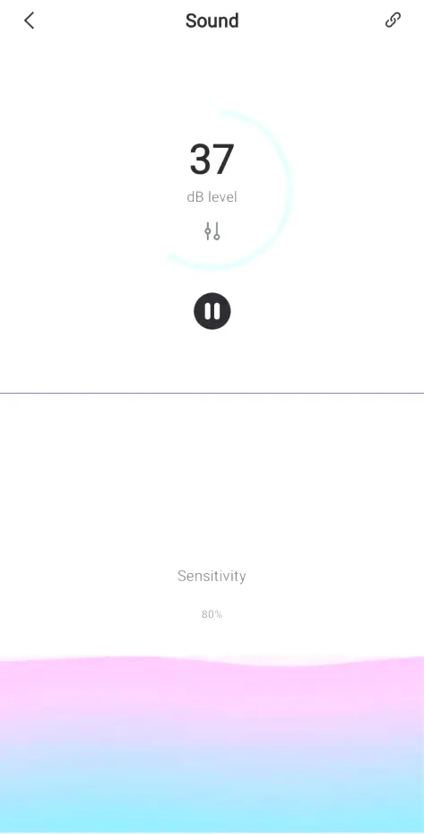 LOVENSE app sound decibel dial