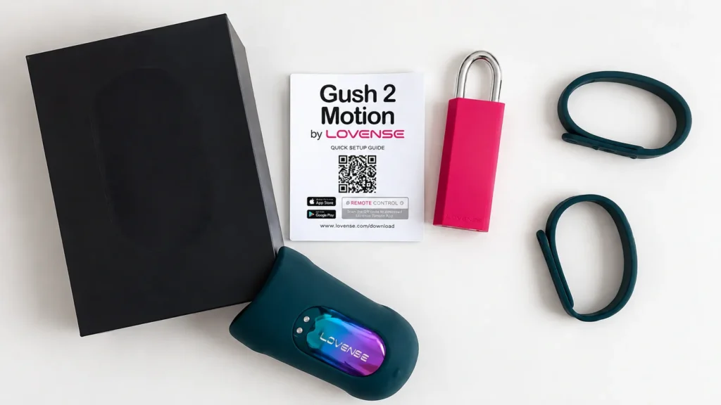 LOVENSE gush 2 motion what's in the box
