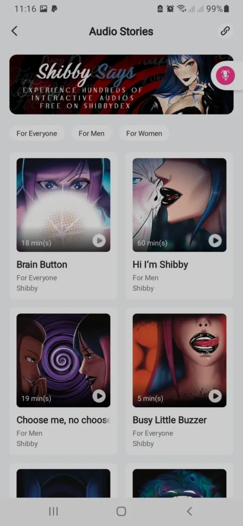 sound interactive NSFW stories for Gush 2 motion